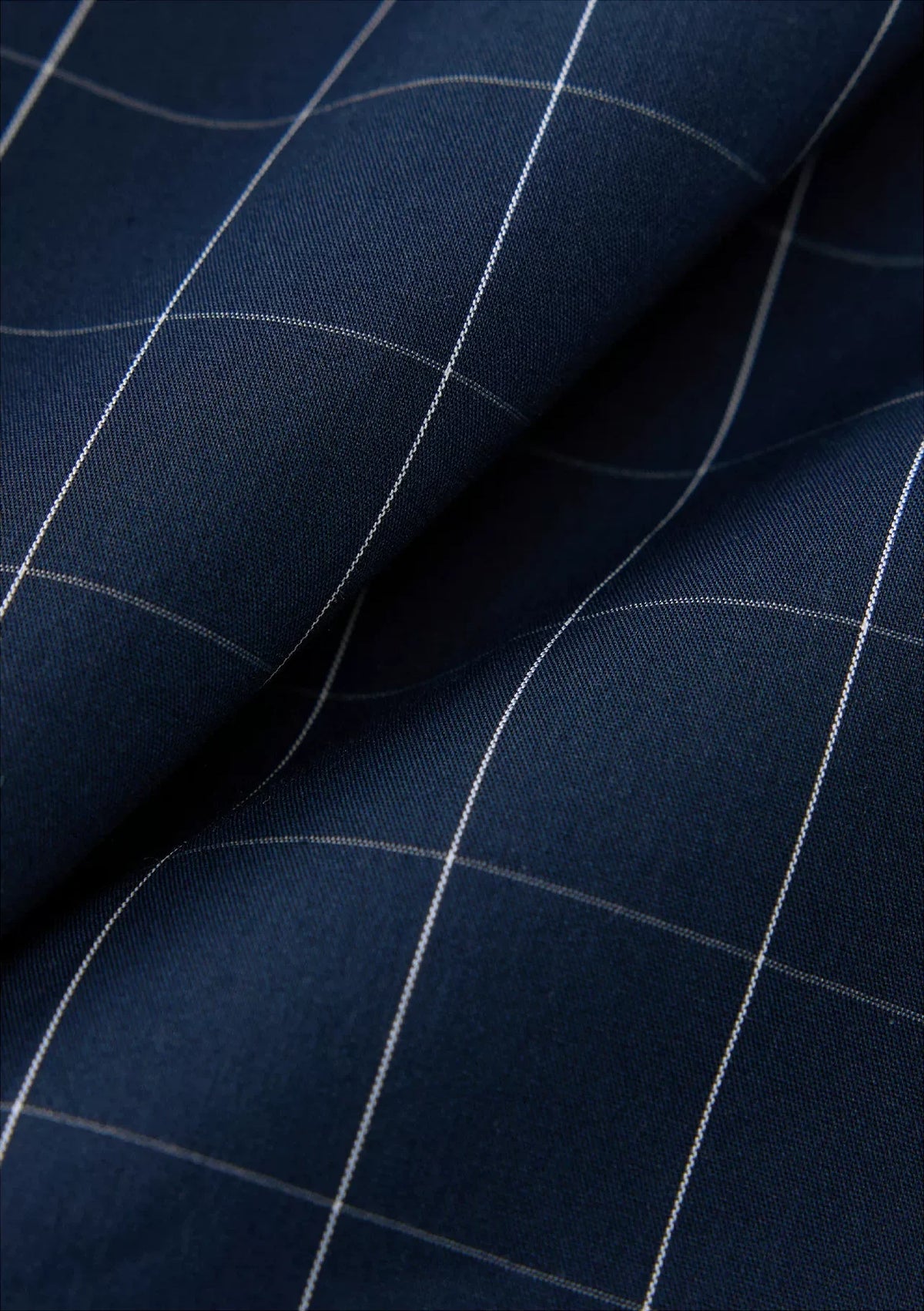 Asymmetric Checked Pleated Mini Skirt - checked fabric texture