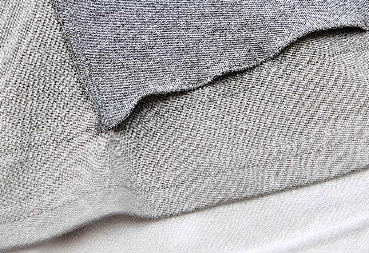 Layered Long-Sleeve T-Shirt - construction close-up