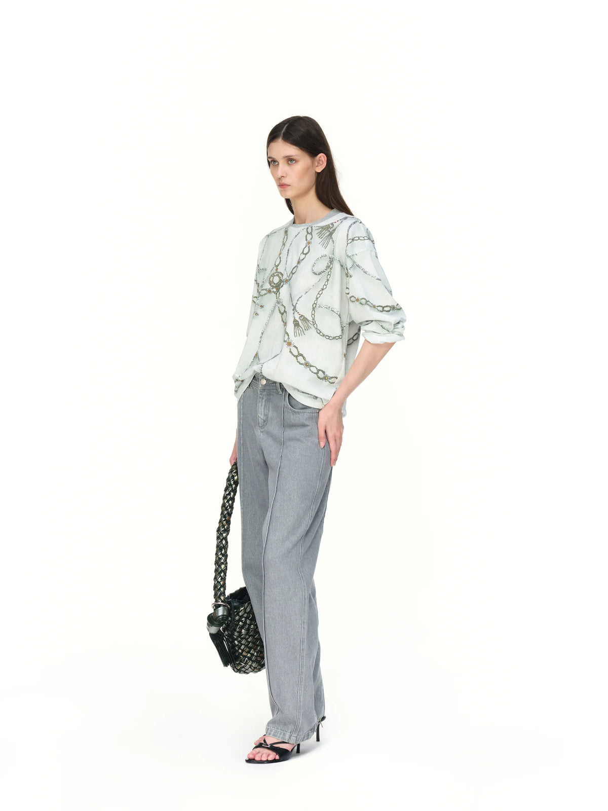 Zip-Hem Cargo Jeans - model photograph 4