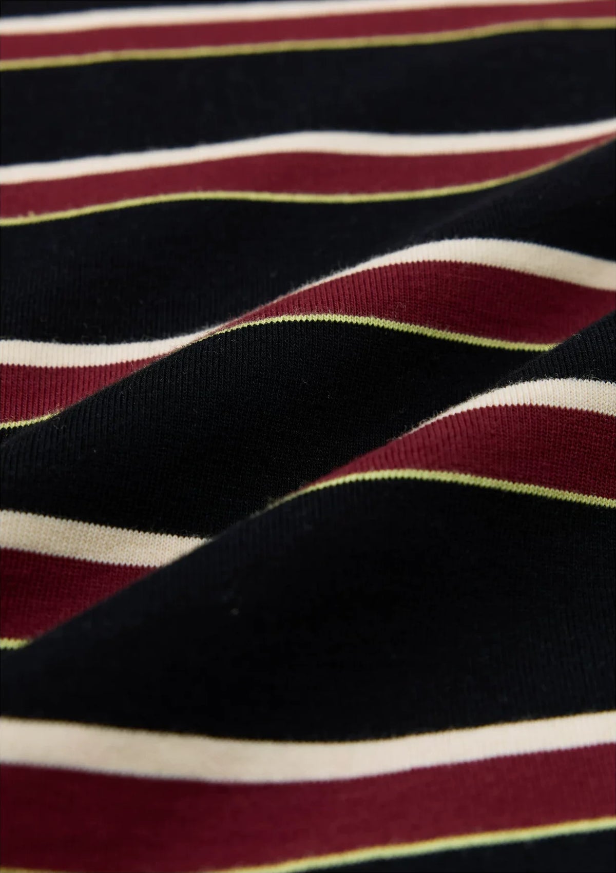 Embroidered Striped Knit Top - striped fabric texture