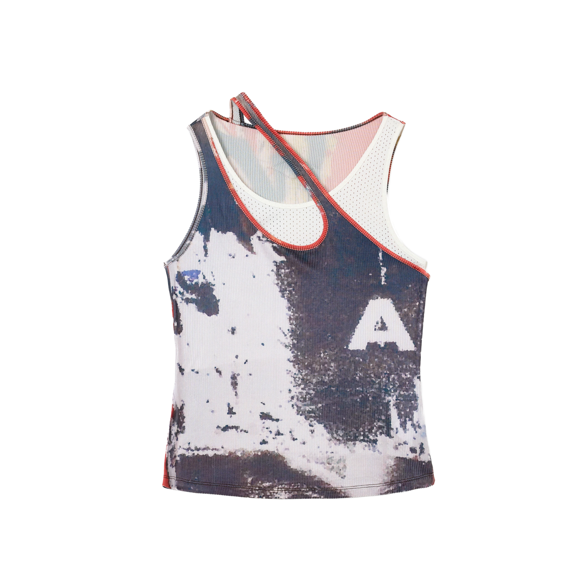 Layered Graphic Racerback Tank — product still life