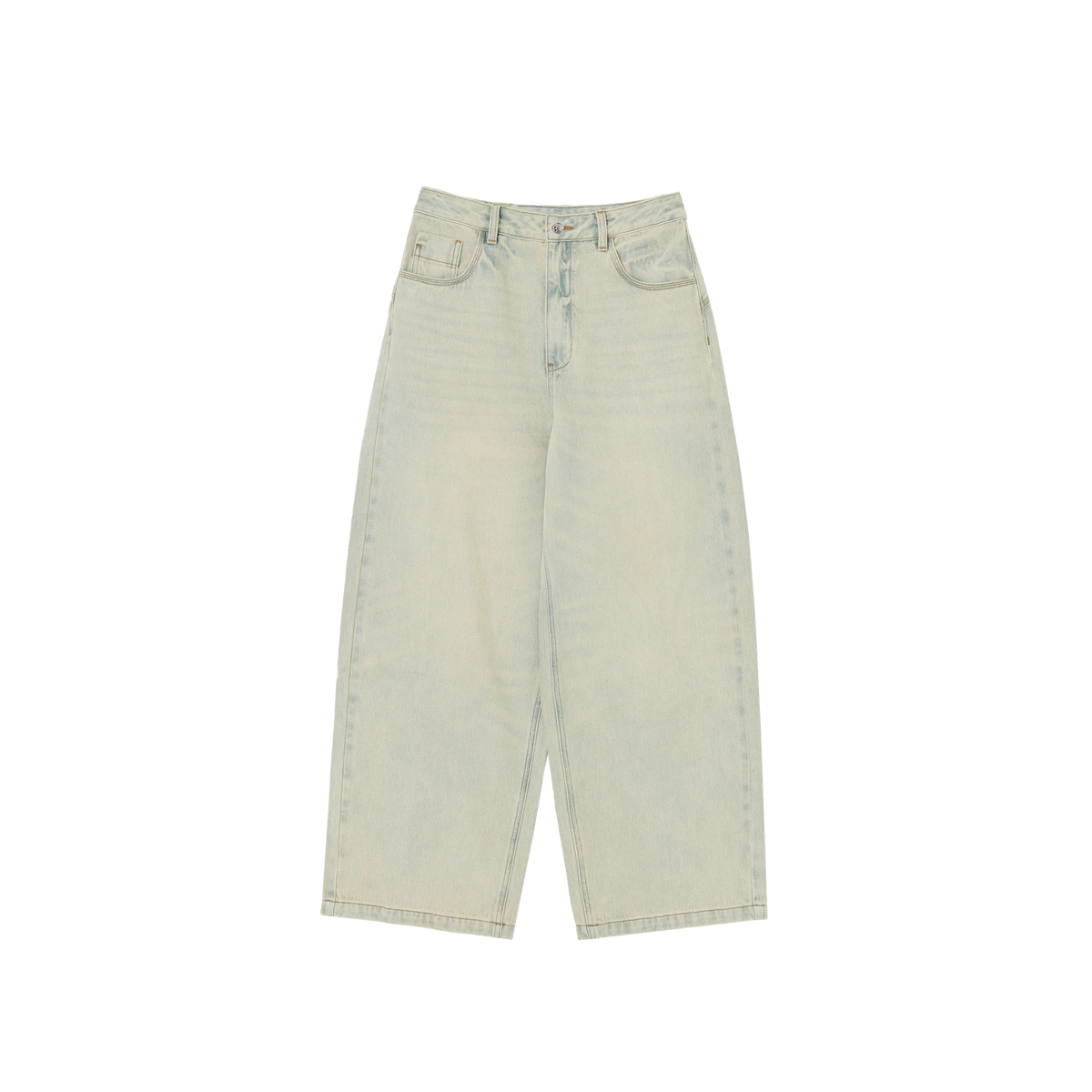 Vintage-Wash Wide-Leg Jeans — product still life