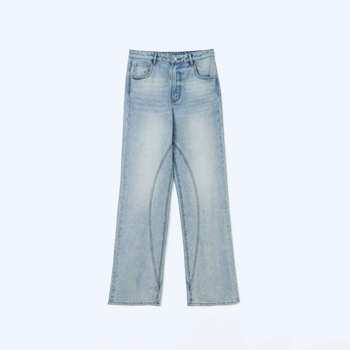 Washed Wide-Leg Jeans — product still life