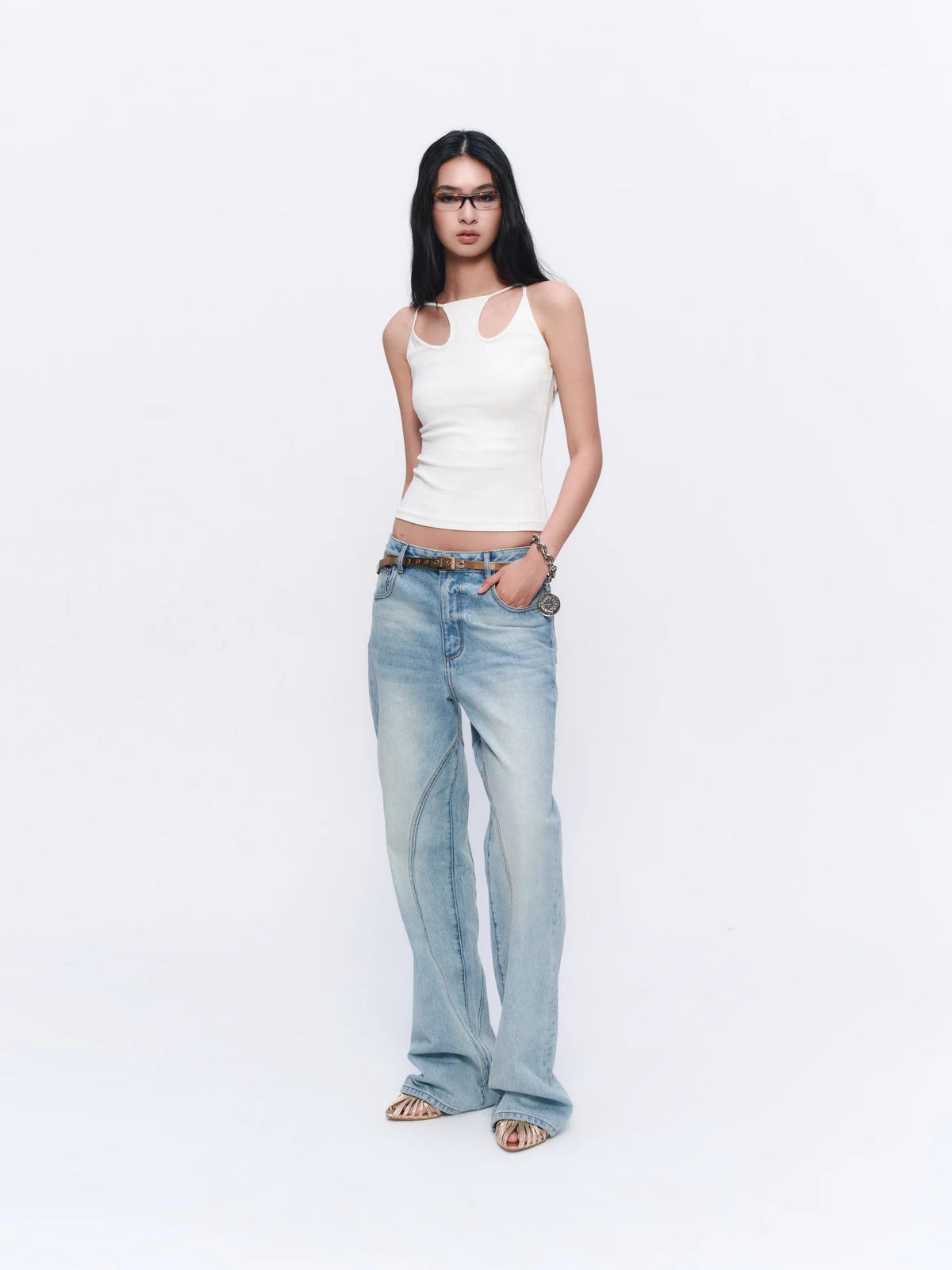 Cutout Halter Tank - styling look
