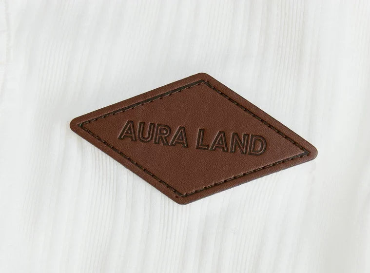 Cutout Halter Tank - logo patch detail