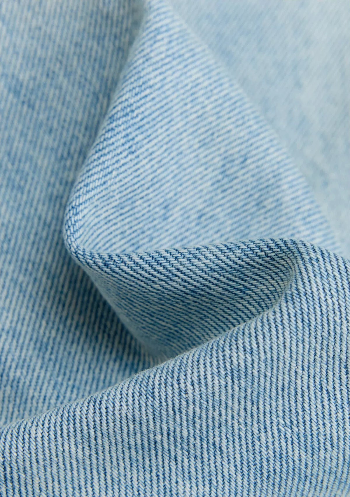 Washed Wide-Leg Jeans - denim texture