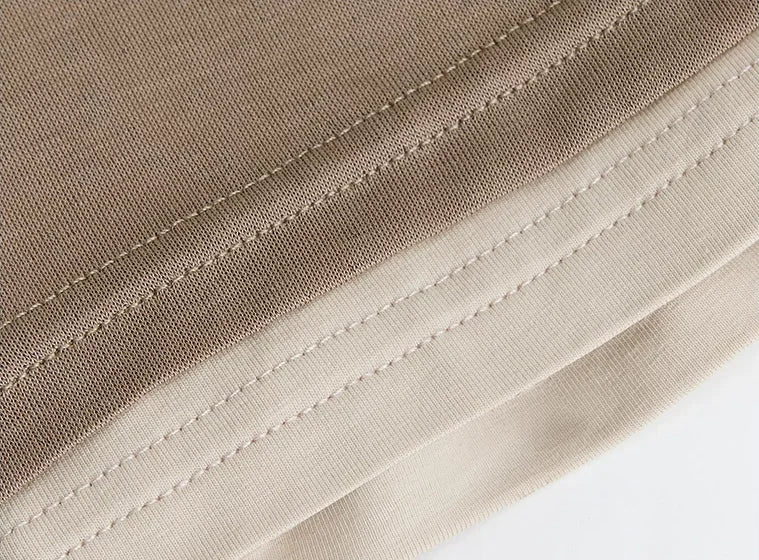 Layered Embroidered T-Shirt - layered construction detail