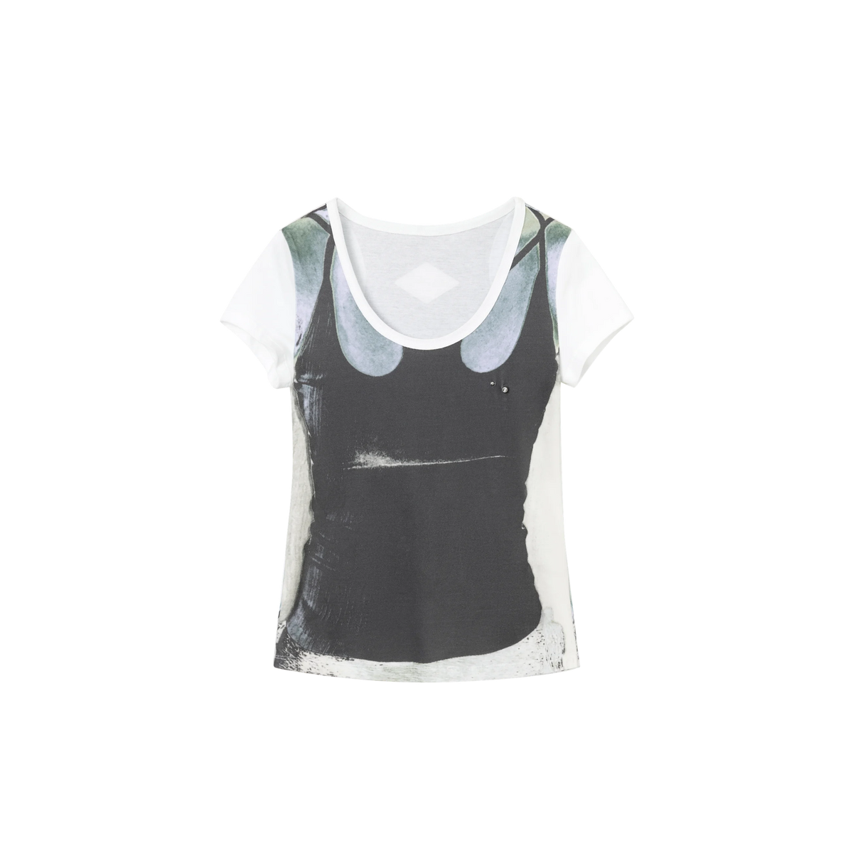 Layered Graphic Fitted T-Shirt — product still life
