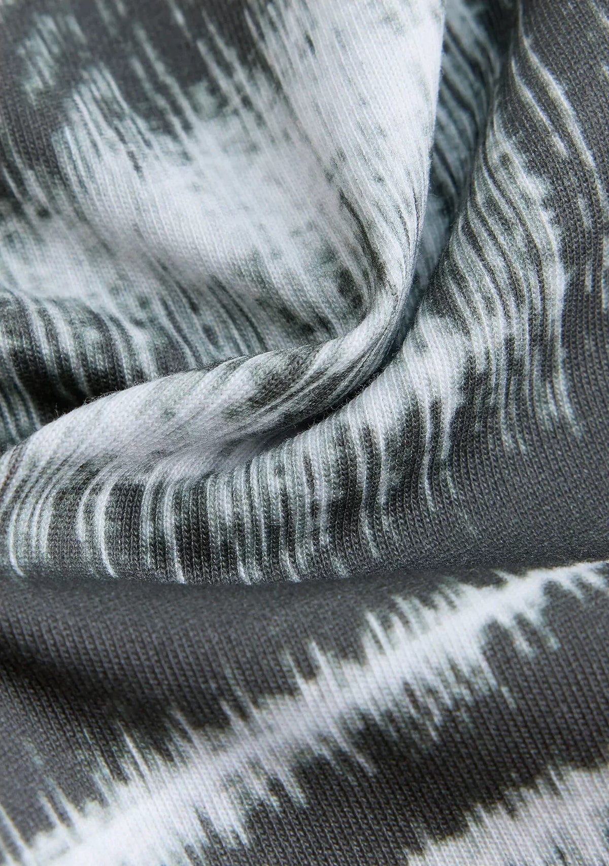 Layered Graphic Fitted T-Shirt - fabric texture