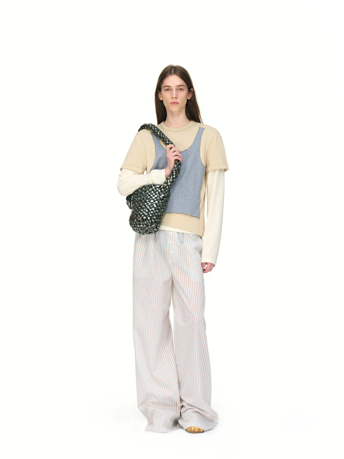 Layered Long-Sleeve T-Shirt - model photograph 5