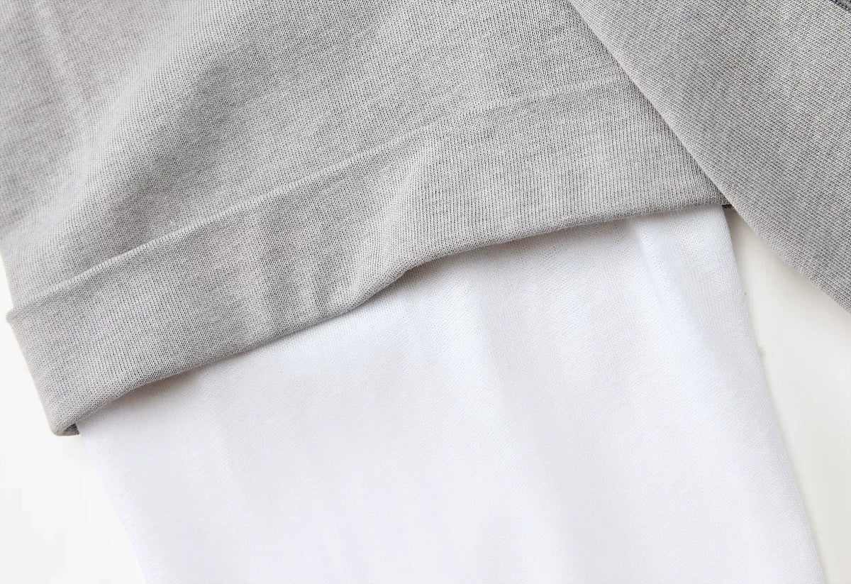 Layered Long-Sleeve T-Shirt - fabric and construction detail